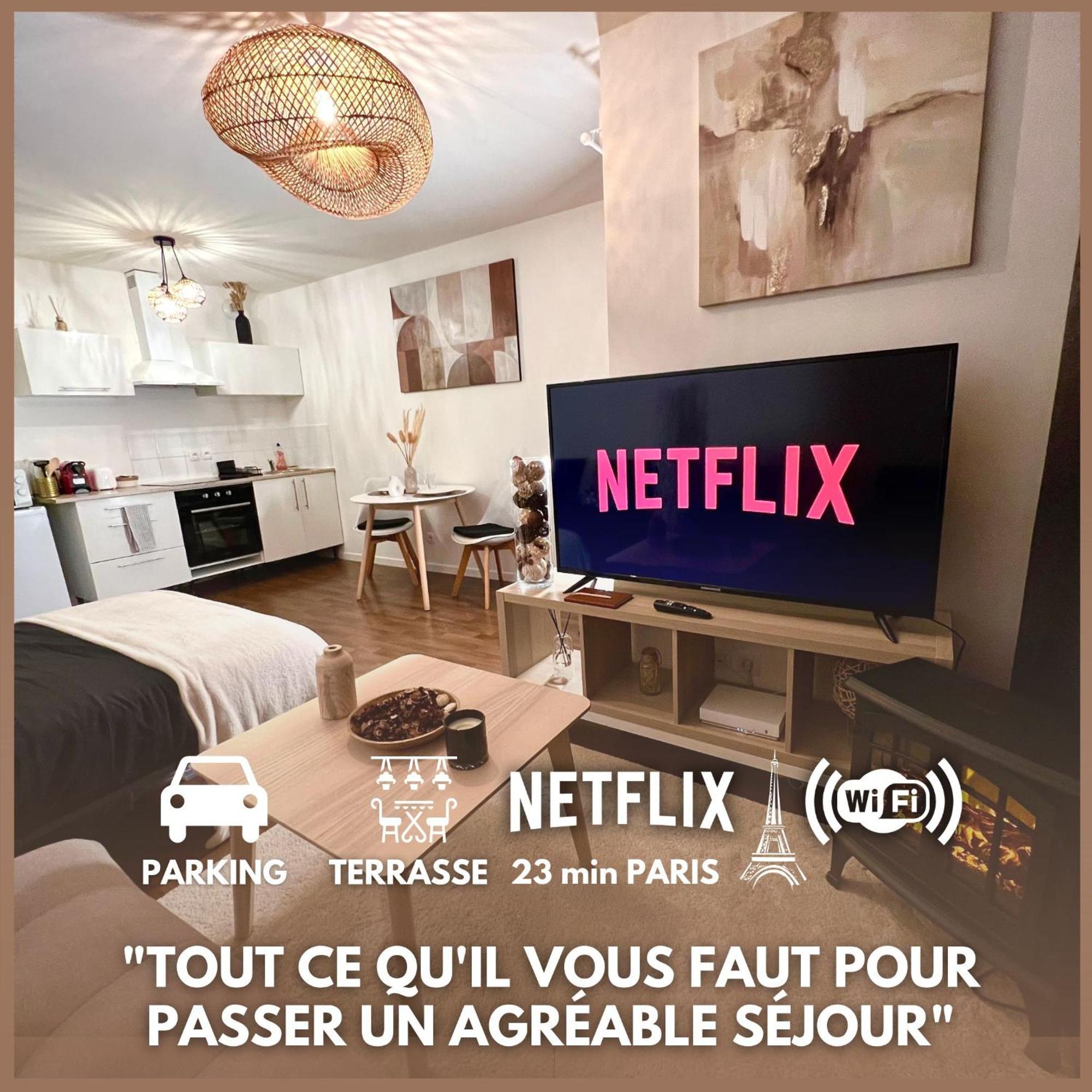 Ferienwohnung "Moonlight" Gare A 10Min De Paris, Wifi, Terrasse , Parking Argenteuil Exterior foto